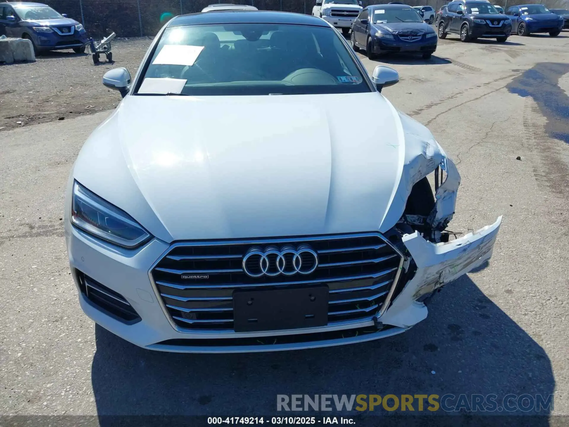 13 Photograph of a damaged car WAUBNCF53KA023202 AUDI A5 2019