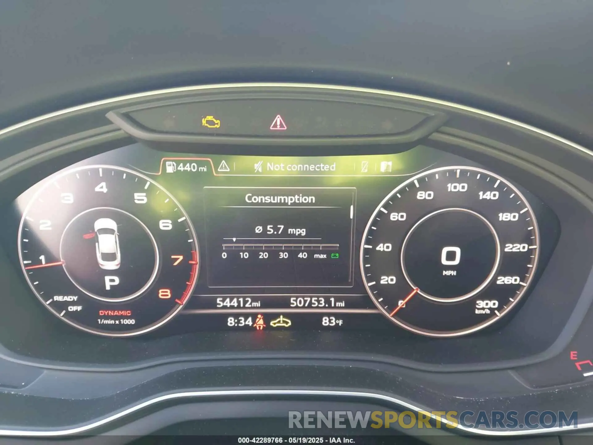 7 Photograph of a damaged car WAUBNCF56KA097357 AUDI A5 2019