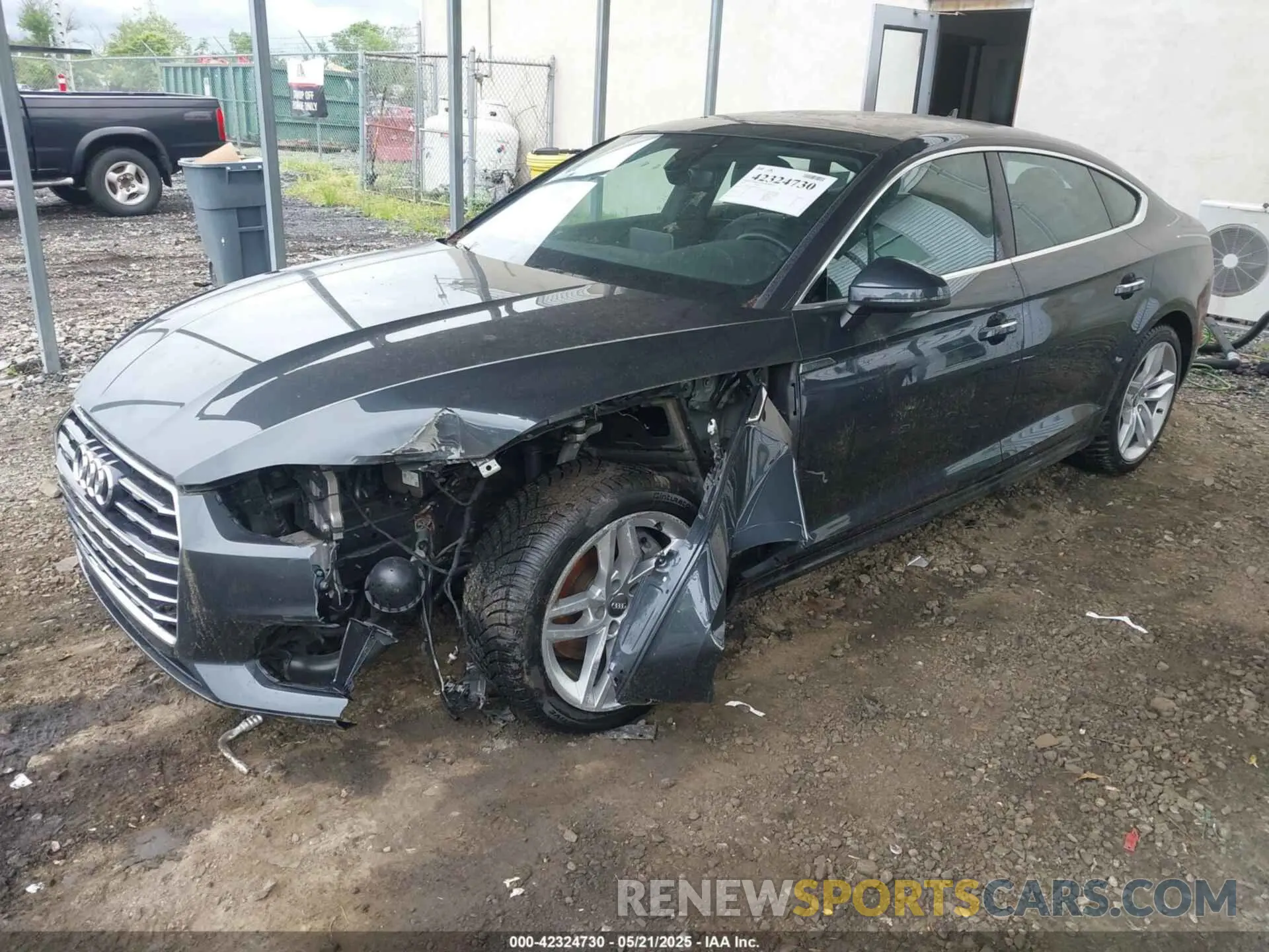 2 Photograph of a damaged car WAUBNCF58KA077224 AUDI A5 2019