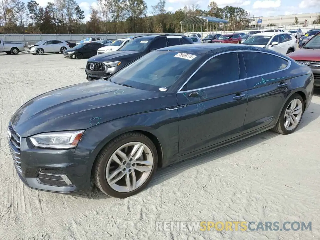 1 Photograph of a damaged car WAUBNCF5XKA044614 AUDI A5 2019