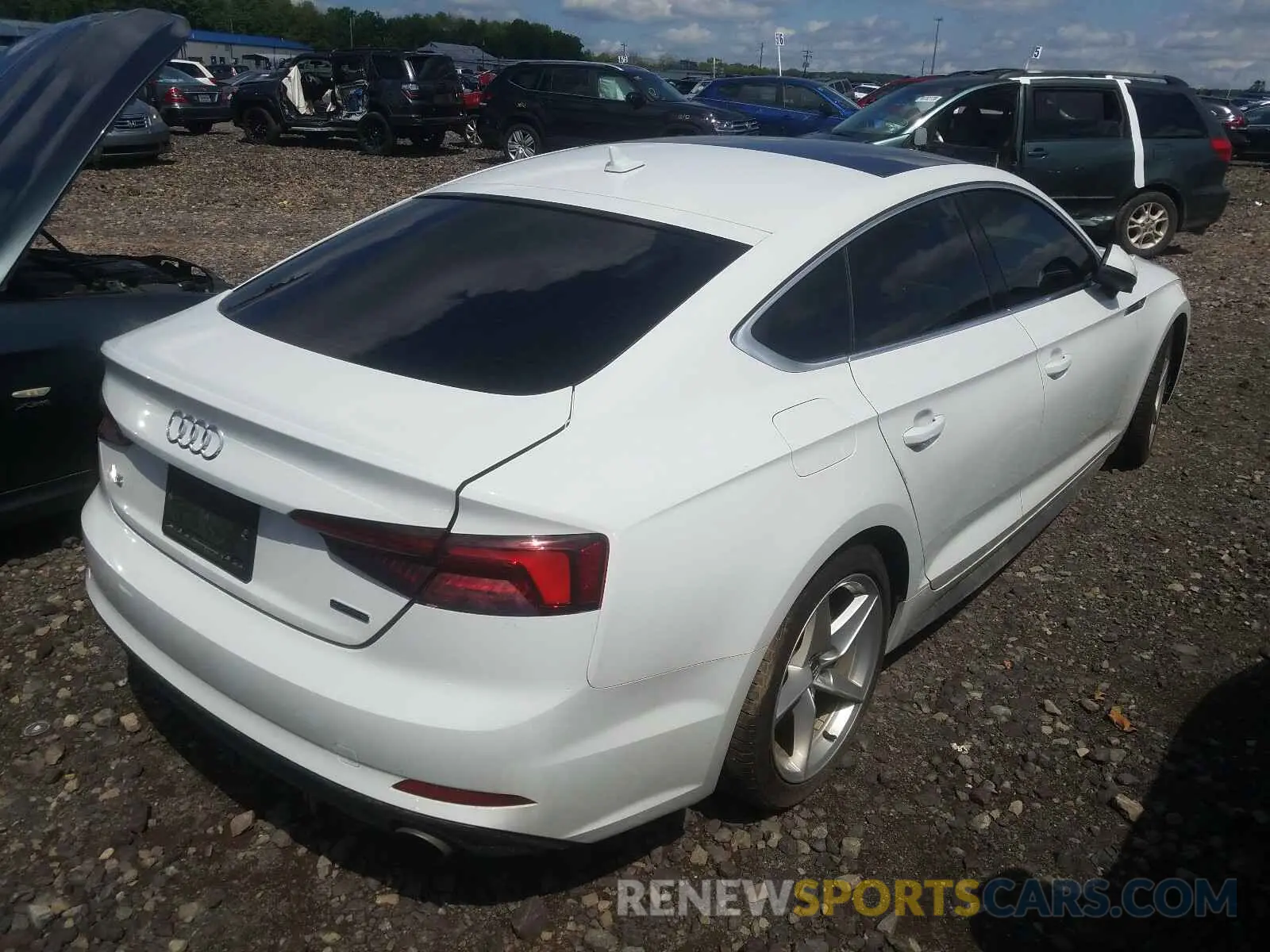 4 Photograph of a damaged car WAUDNCF53KA026187 AUDI A5 2019