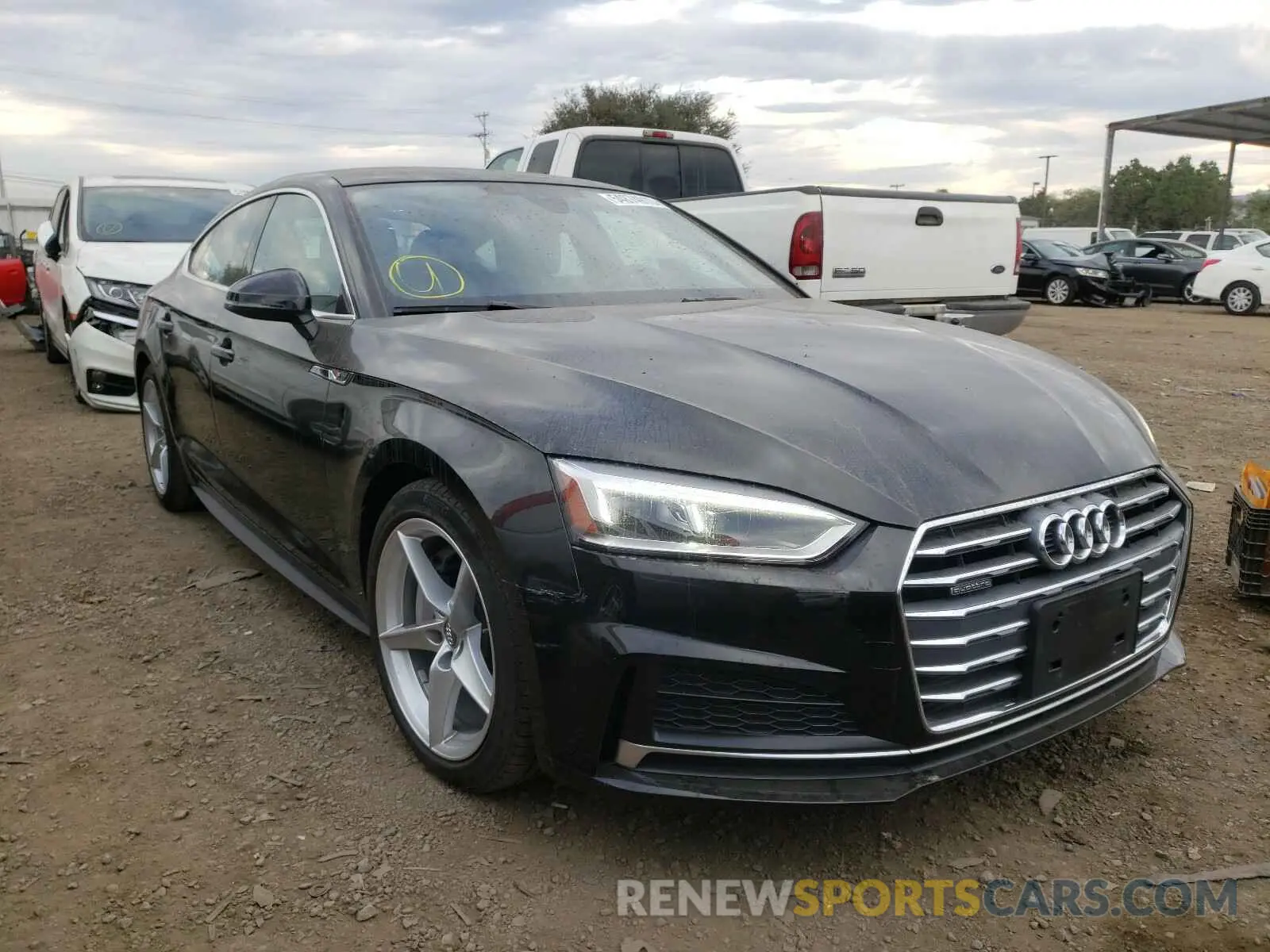 1 Photograph of a damaged car WAUDNCF57KA064697 AUDI A5 2019