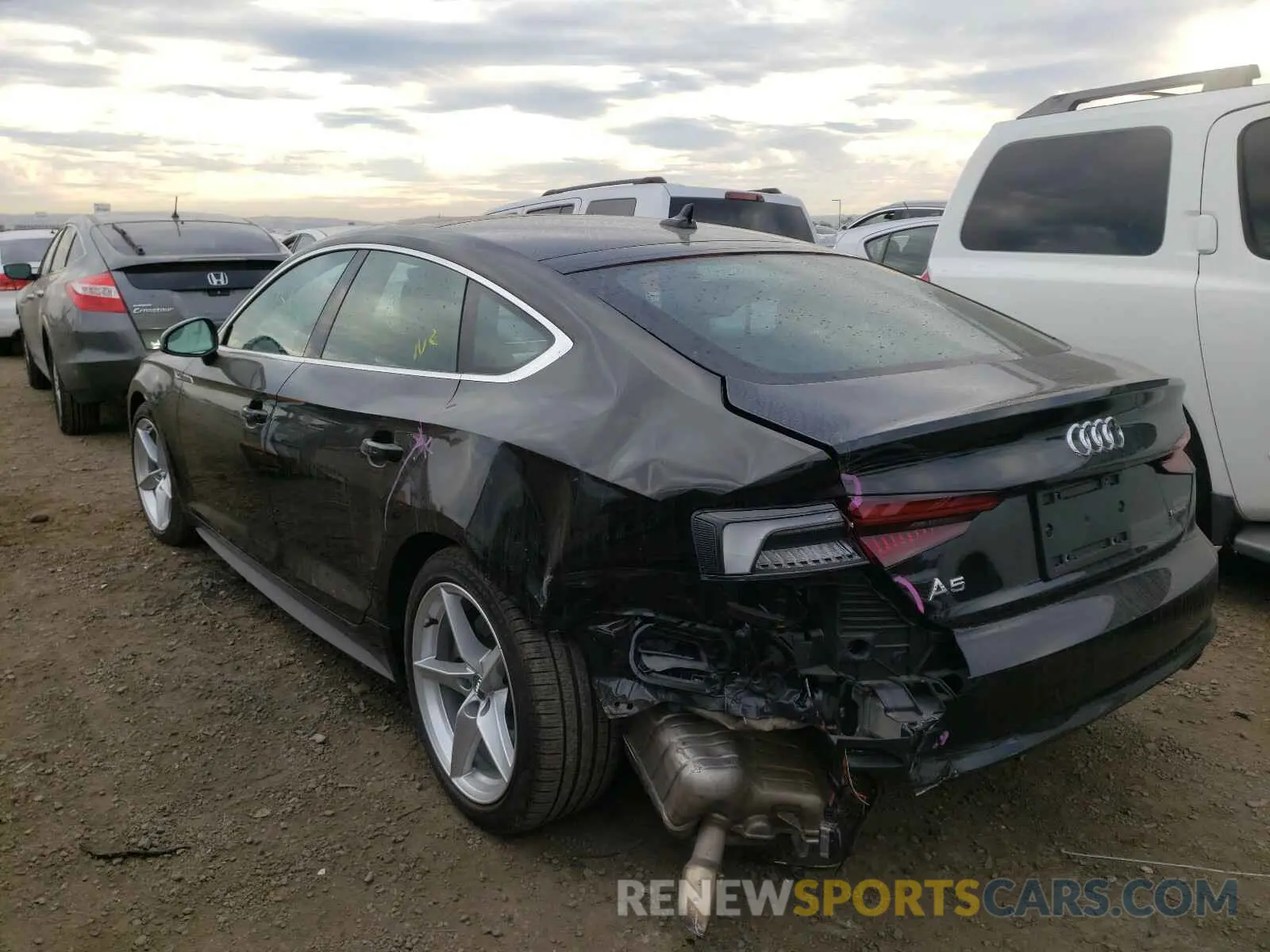 3 Photograph of a damaged car WAUDNCF57KA064697 AUDI A5 2019