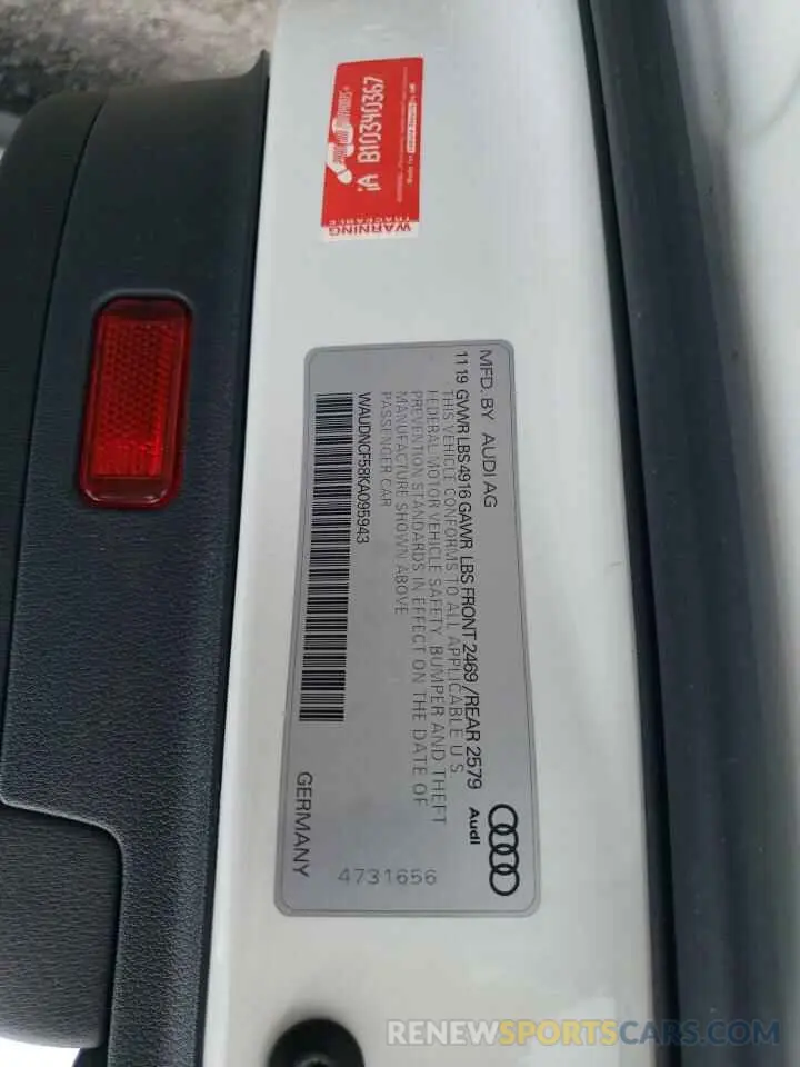 12 Photograph of a damaged car WAUDNCF58KA095943 AUDI A5 2019