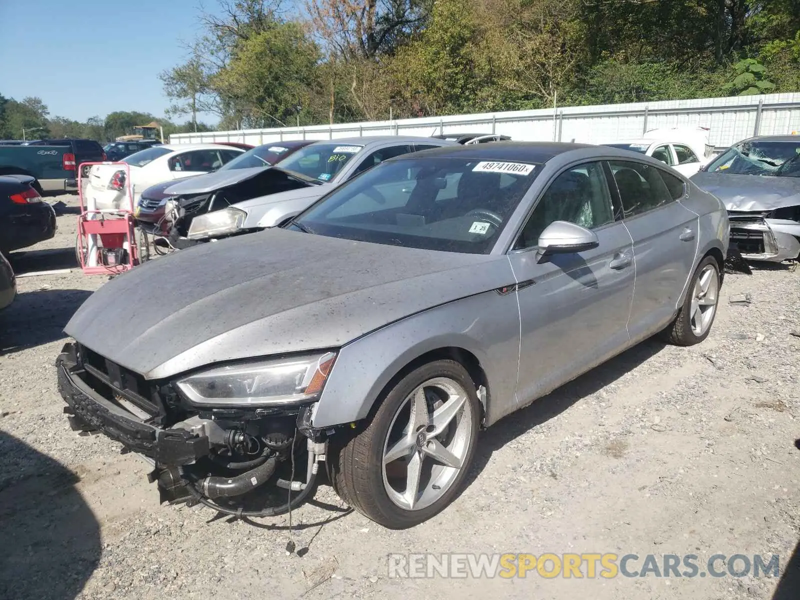 2 Photograph of a damaged car WAUENCF51KA065607 AUDI A5 2019