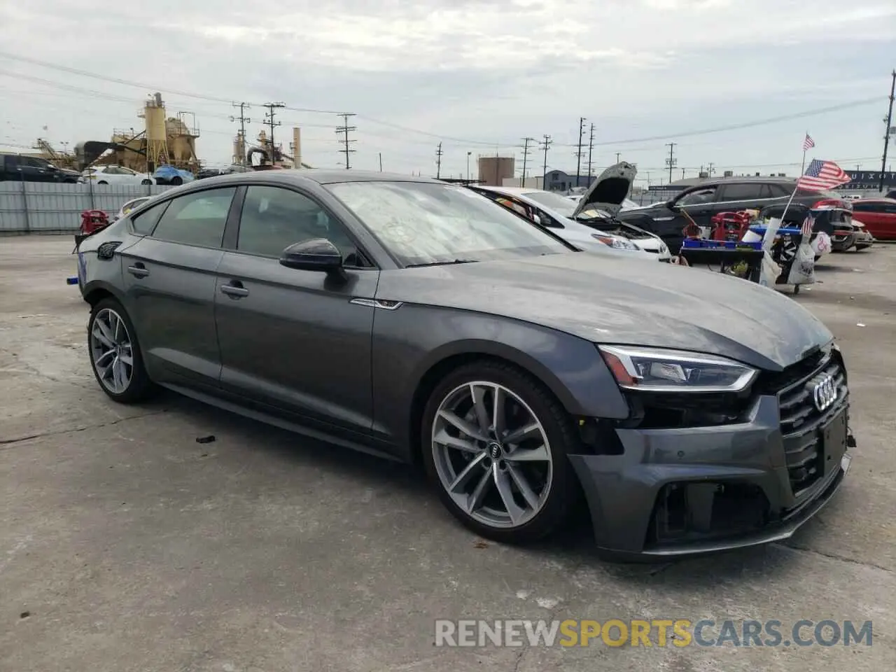 1 Photograph of a damaged car WAUENCF52KA092993 AUDI A5 2019