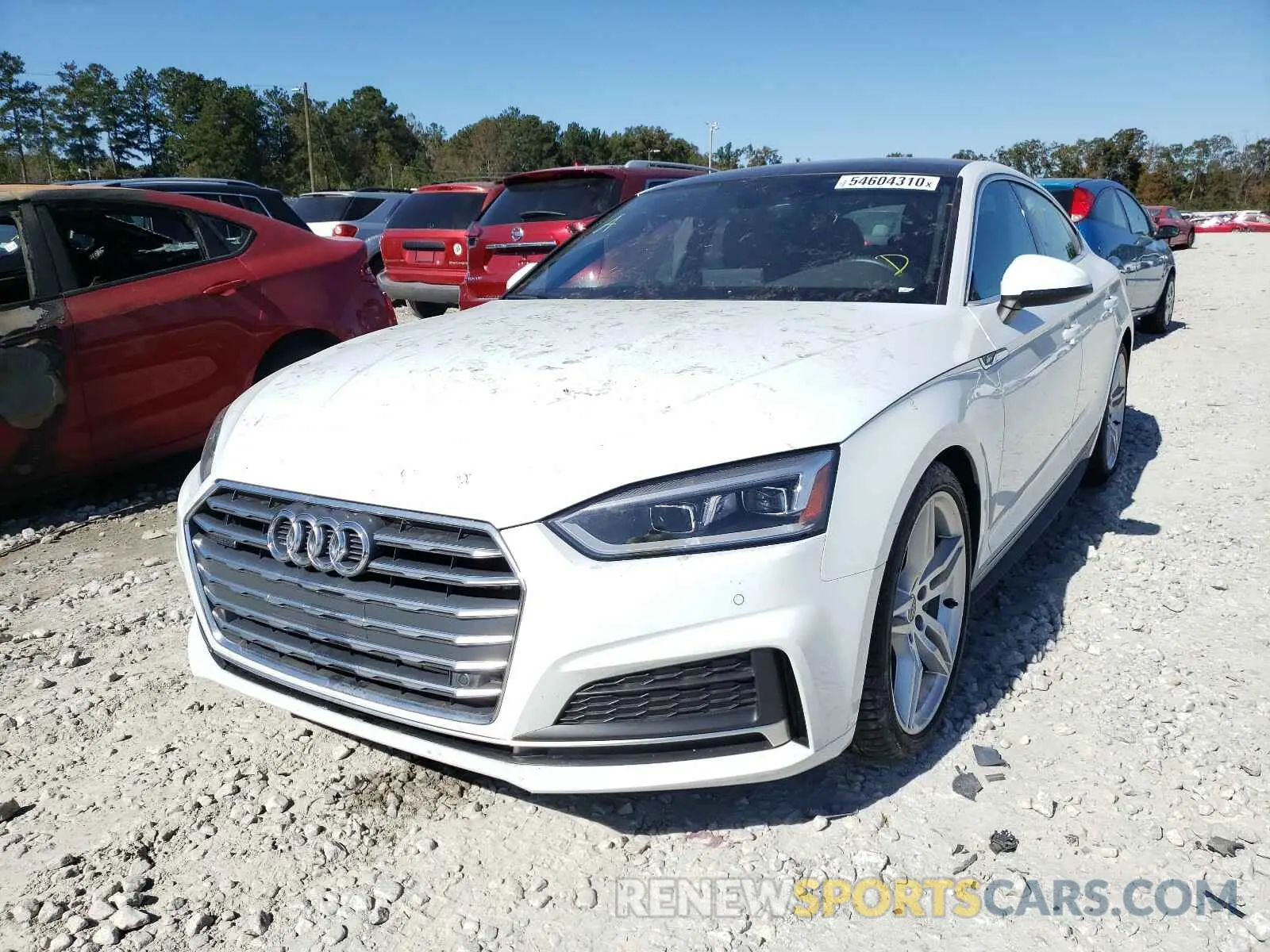 2 Photograph of a damaged car WAUENCF53KA072963 AUDI A5 2019