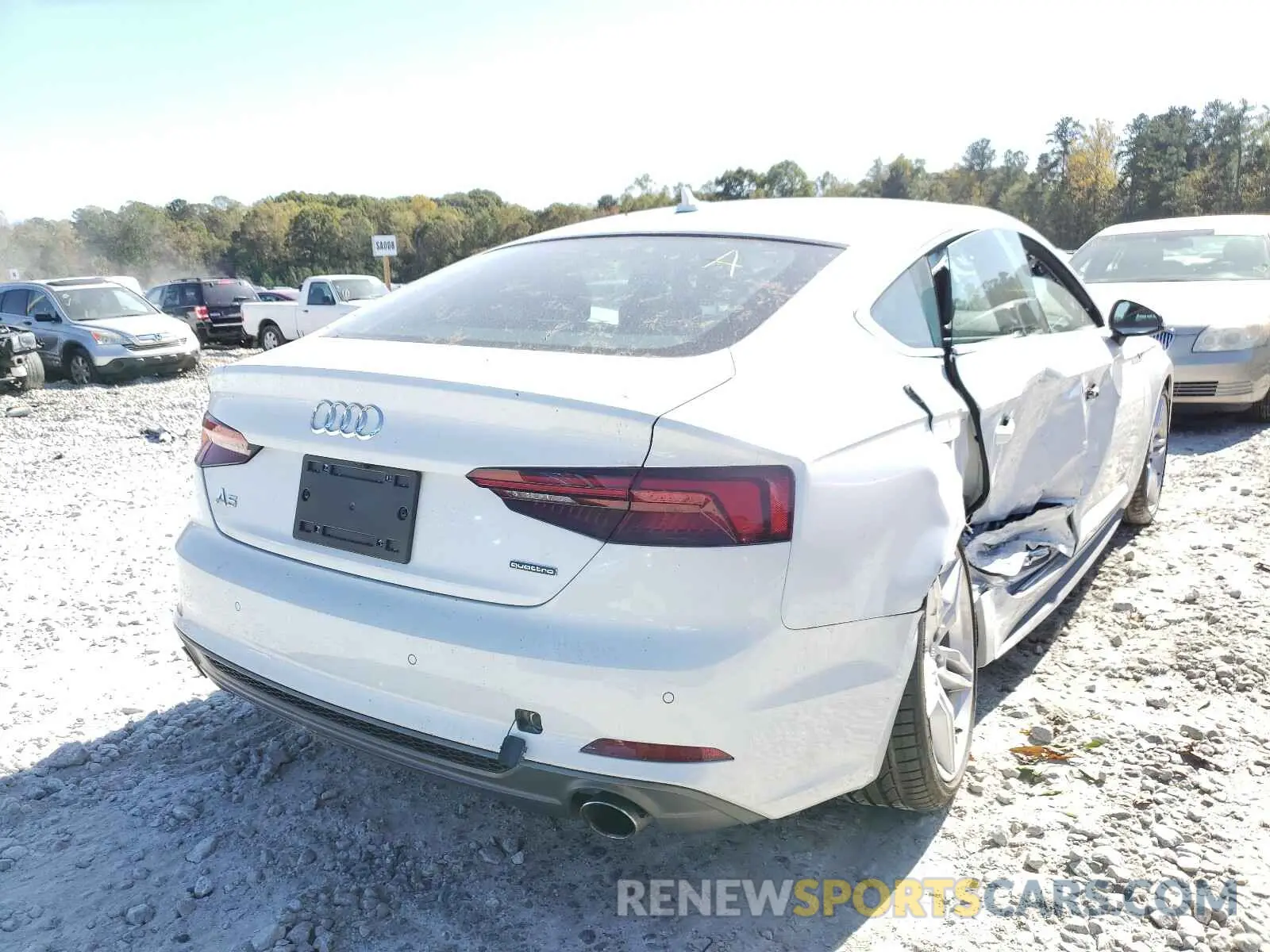 4 Photograph of a damaged car WAUENCF53KA072963 AUDI A5 2019