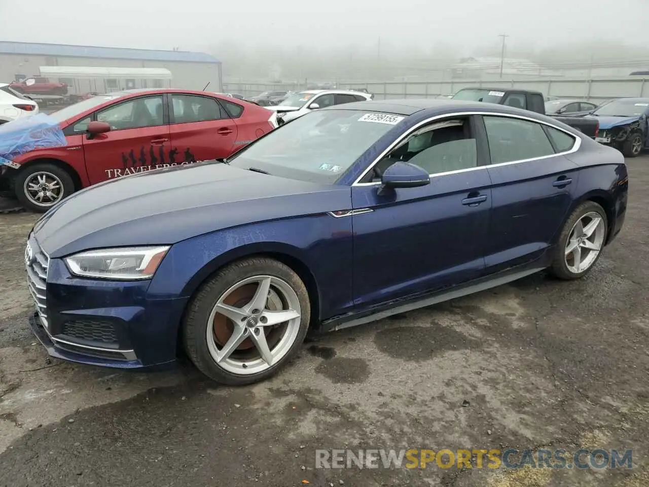 1 Photograph of a damaged car WAUENCF54KA020743 AUDI A5 2019