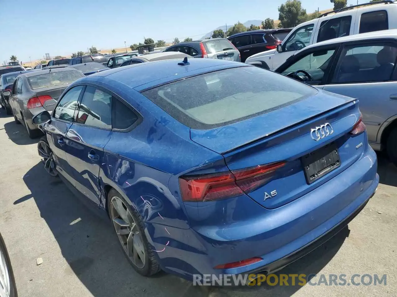 2 Photograph of a damaged car WAUENCF55KA011727 AUDI A5 2019