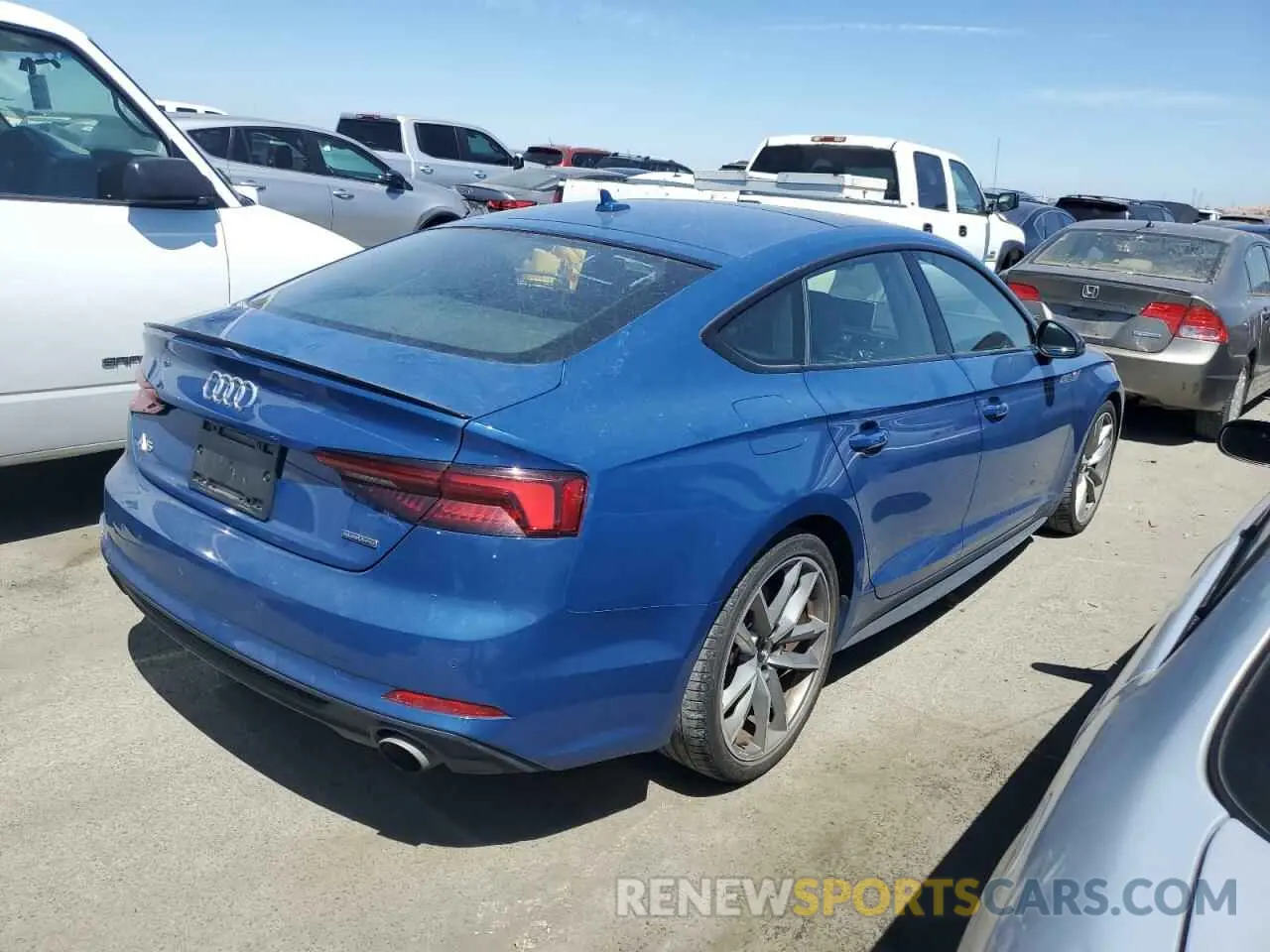 3 Photograph of a damaged car WAUENCF55KA011727 AUDI A5 2019