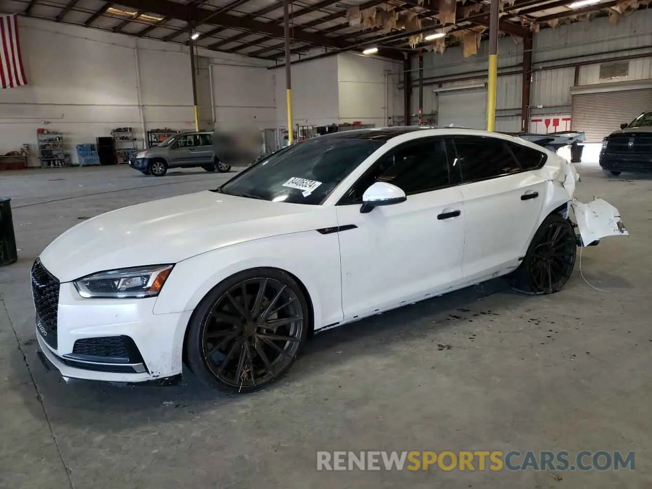 1 Photograph of a damaged car WAUENCF56KA009064 AUDI A5 2019