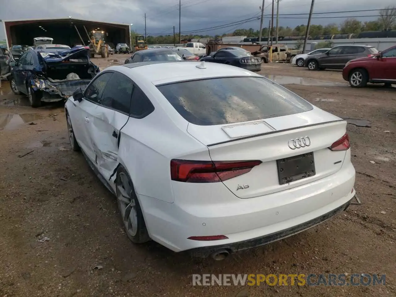 3 Photograph of a damaged car WAUENCF58KA075034 AUDI A5 2019