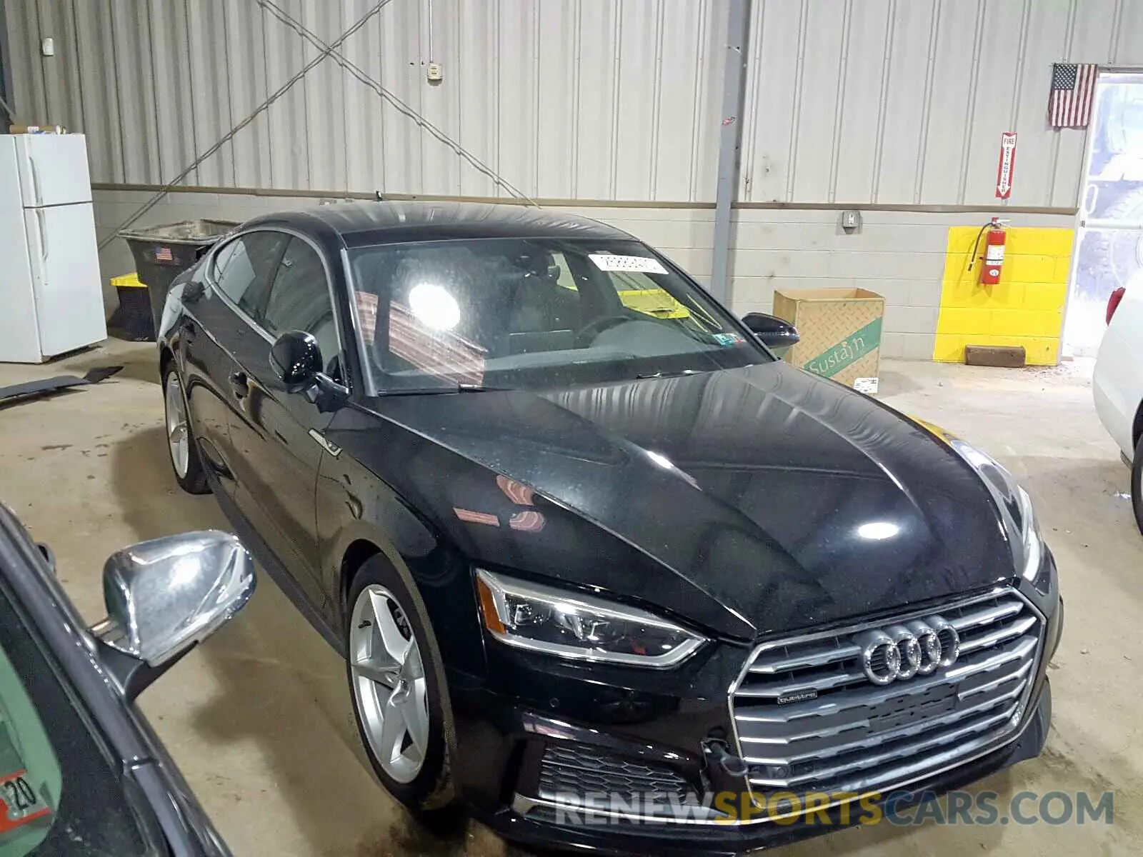 1 Photograph of a damaged car WAUENCF59KA013318 AUDI A5 2019