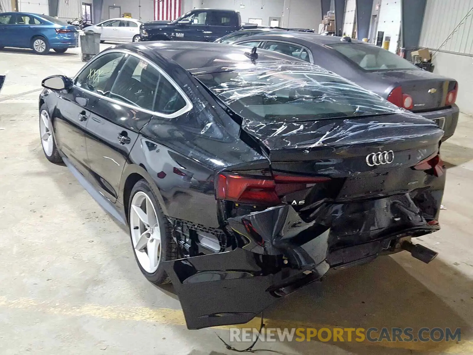 3 Photograph of a damaged car WAUENCF59KA013318 AUDI A5 2019