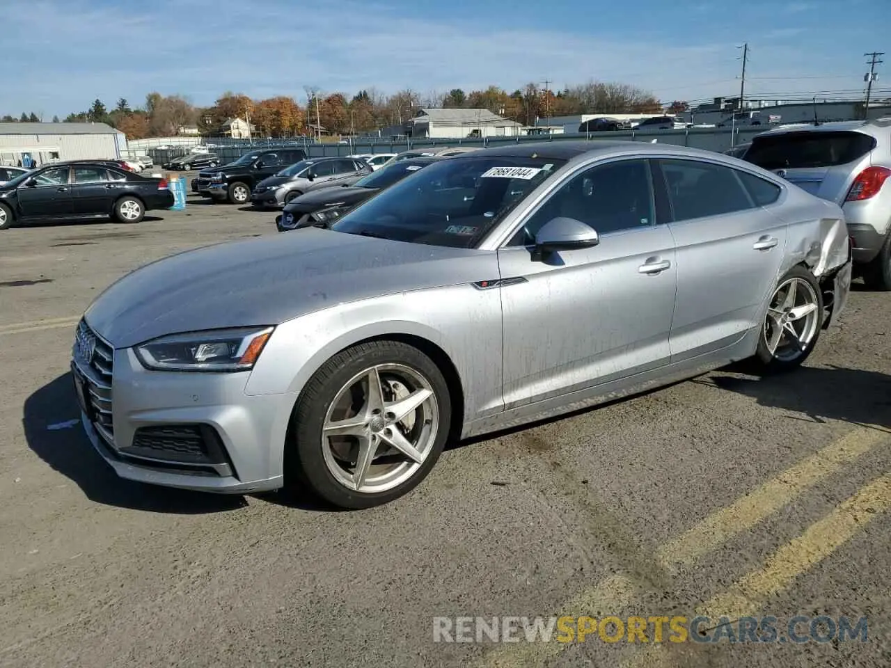 1 Photograph of a damaged car WAUENCF59KA040843 AUDI A5 2019
