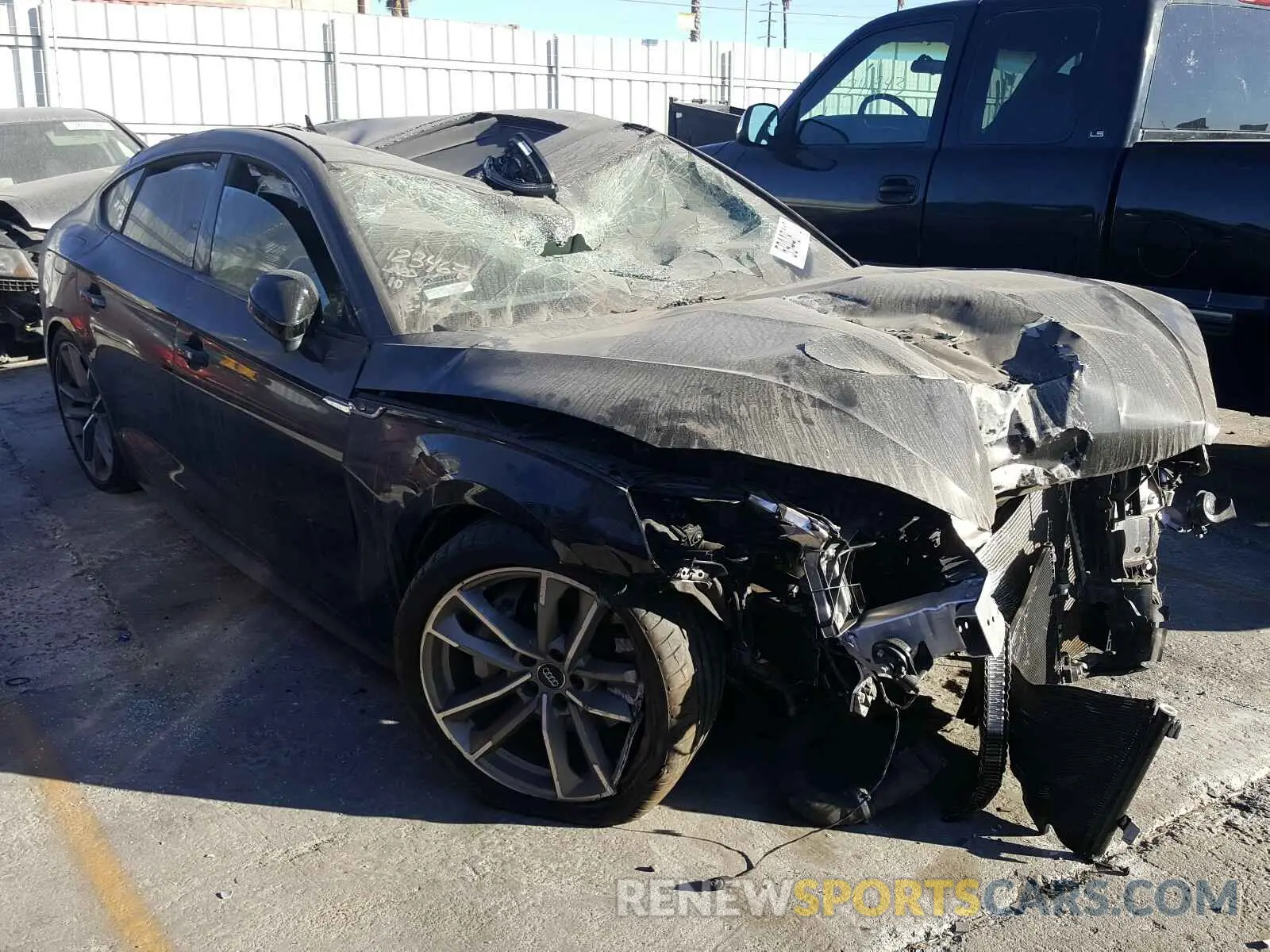 1 Photograph of a damaged car WAUENCF59KA050580 AUDI A5 2019