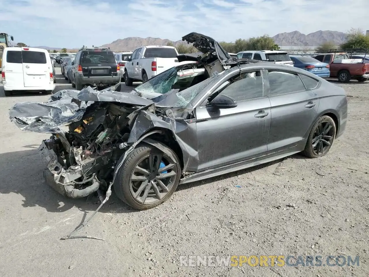 1 Photograph of a damaged car WAUENCF5XKA009763 AUDI A5 2019