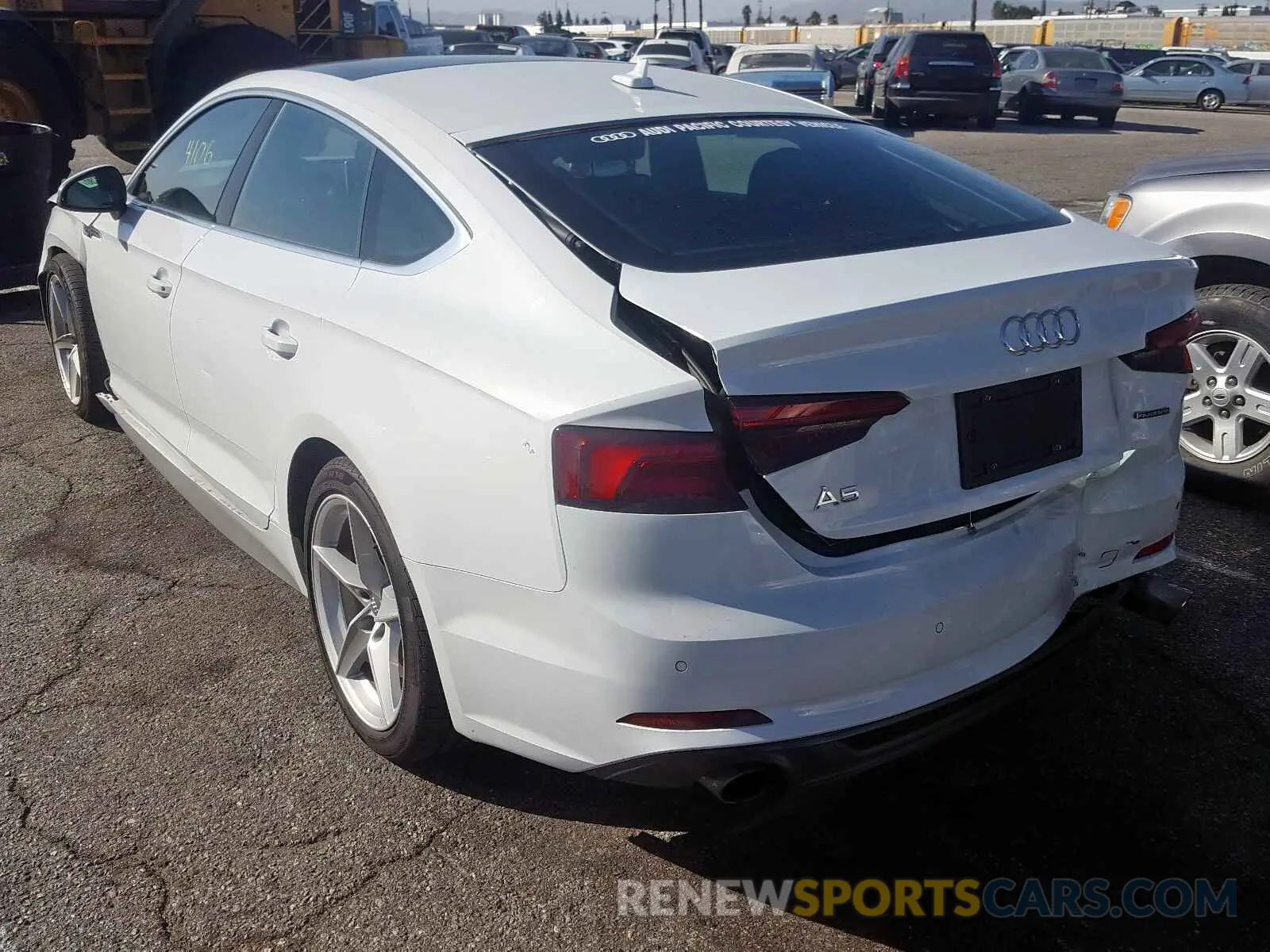 3 Photograph of a damaged car WAUENCF5XKA048627 AUDI A5 2019