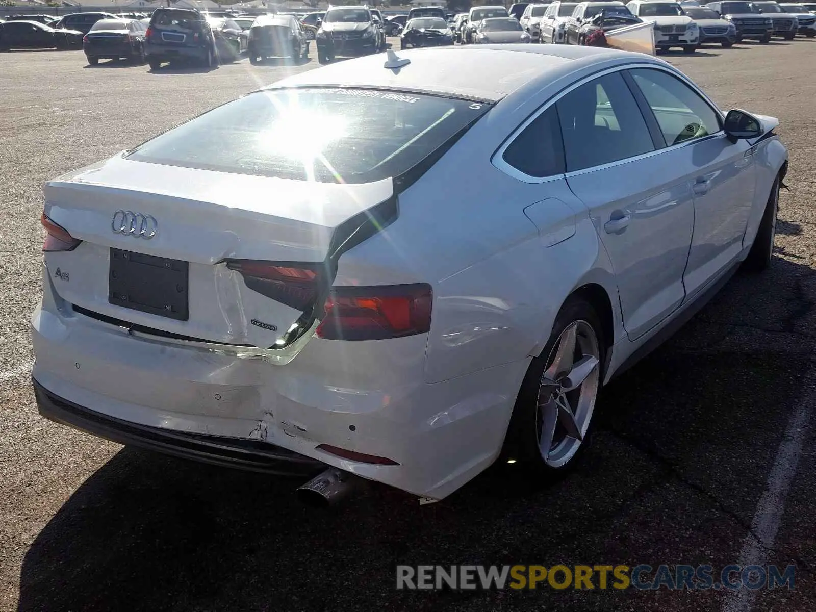 4 Photograph of a damaged car WAUENCF5XKA048627 AUDI A5 2019