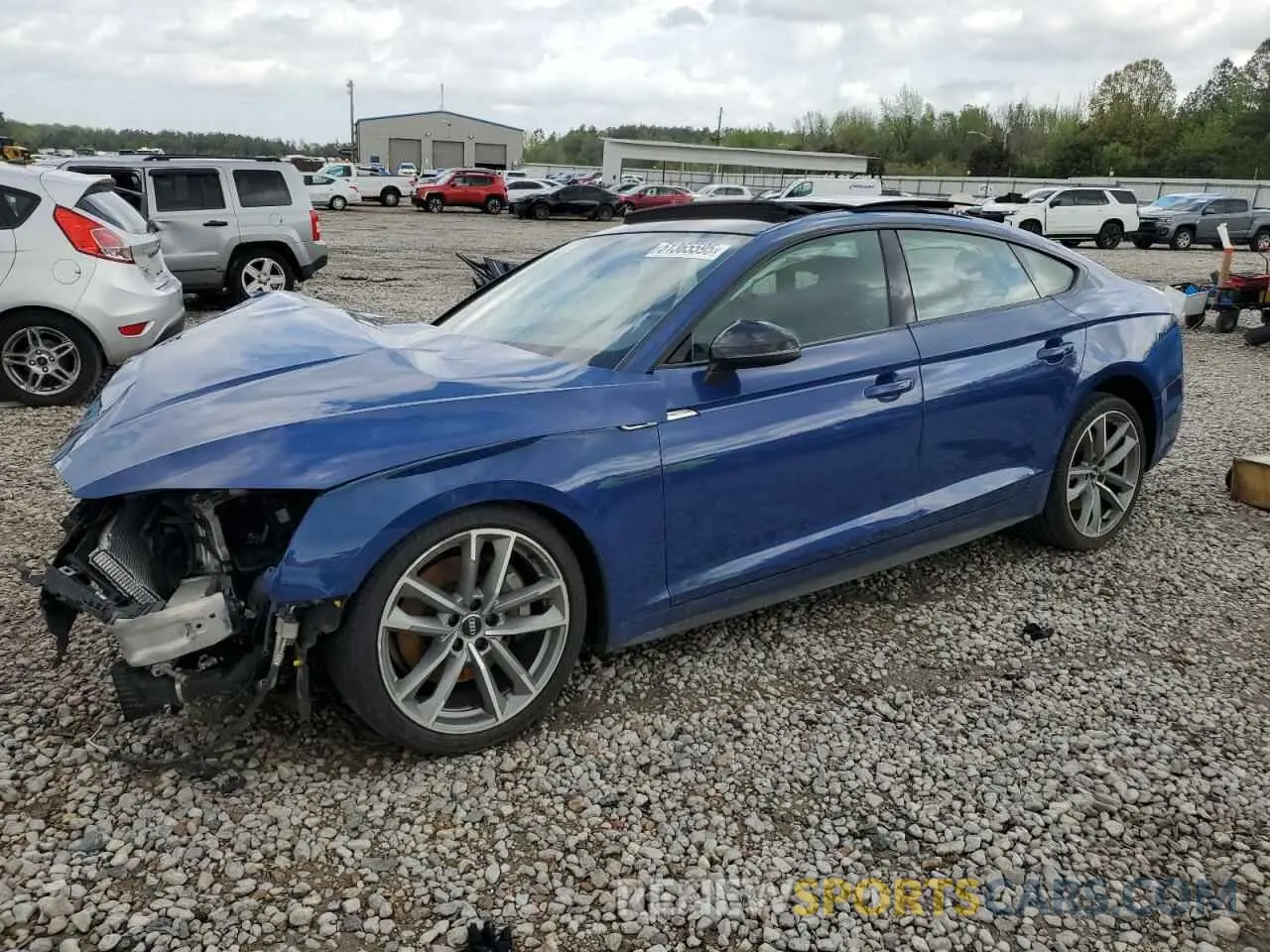 1 Photograph of a damaged car WAUENDF55KA008896 AUDI A5 2019