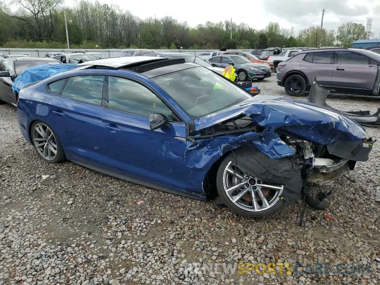 4 Photograph of a damaged car WAUENDF55KA008896 AUDI A5 2019