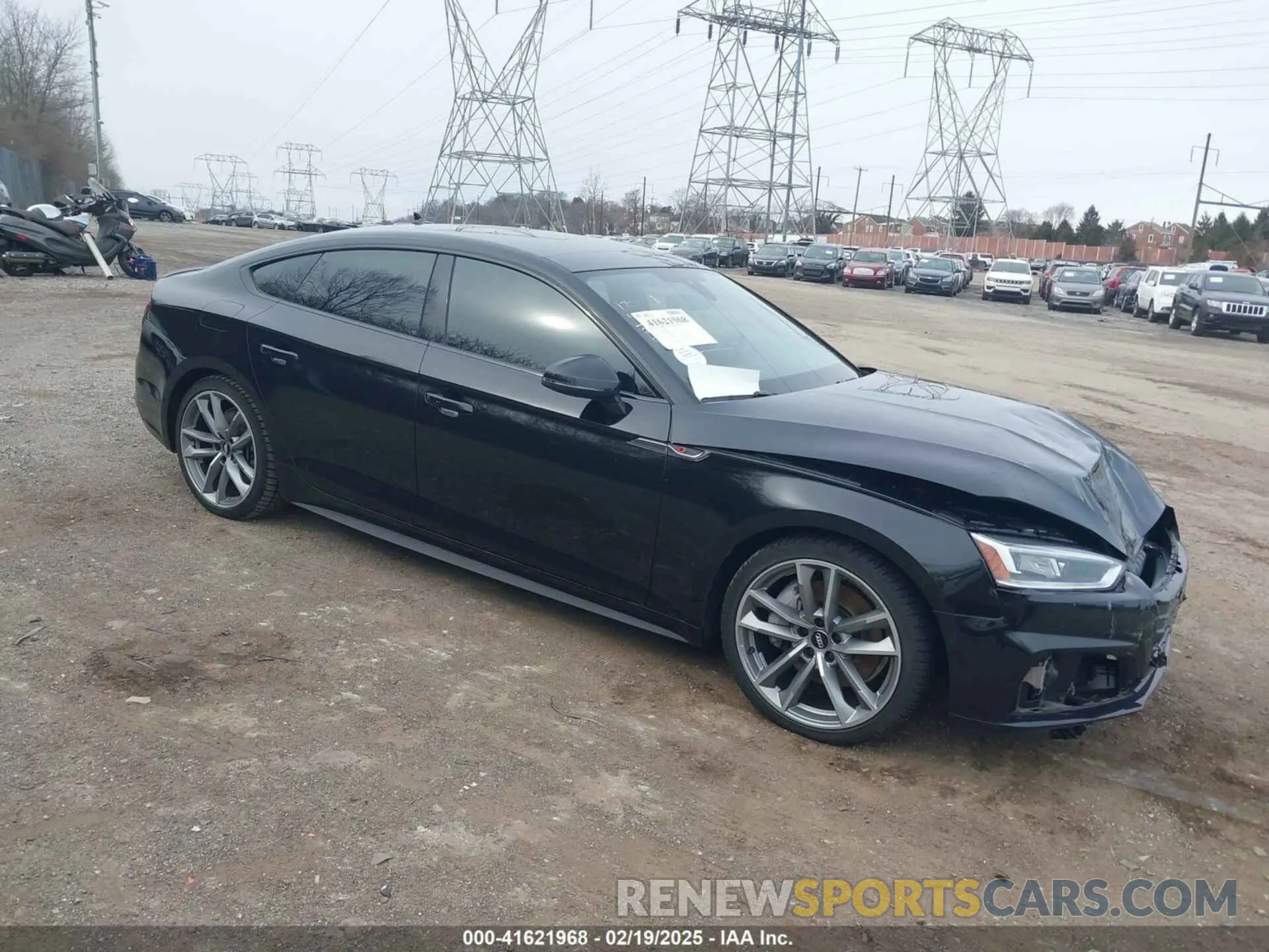 1 Photograph of a damaged car WAUFNCF56KA018173 AUDI A5 2019