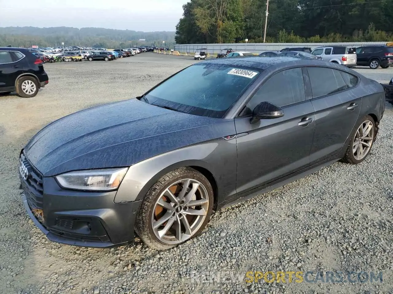 1 Photograph of a damaged car WAUFNCF59KA014733 AUDI A5 2019