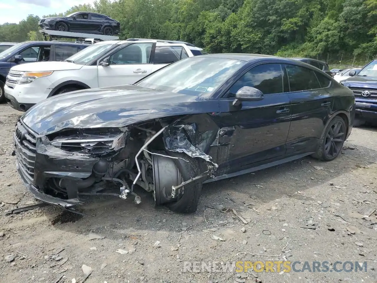 1 Photograph of a damaged car WAUFNCF5XKA026311 AUDI A5 2019