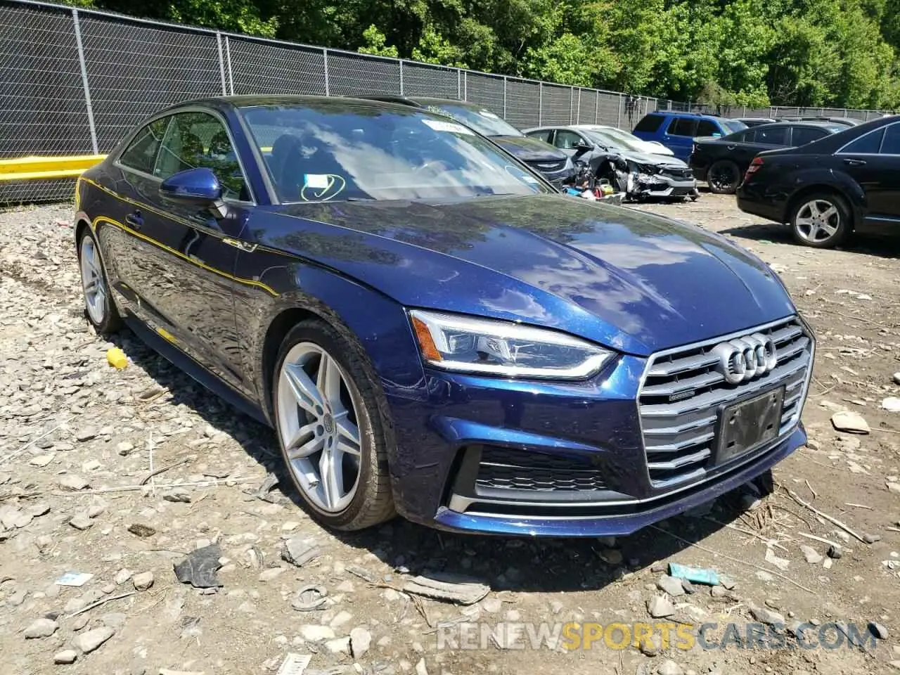 1 Фотография поврежденного автомобиля WAUSNAF52KA016732 AUDI A5 2019