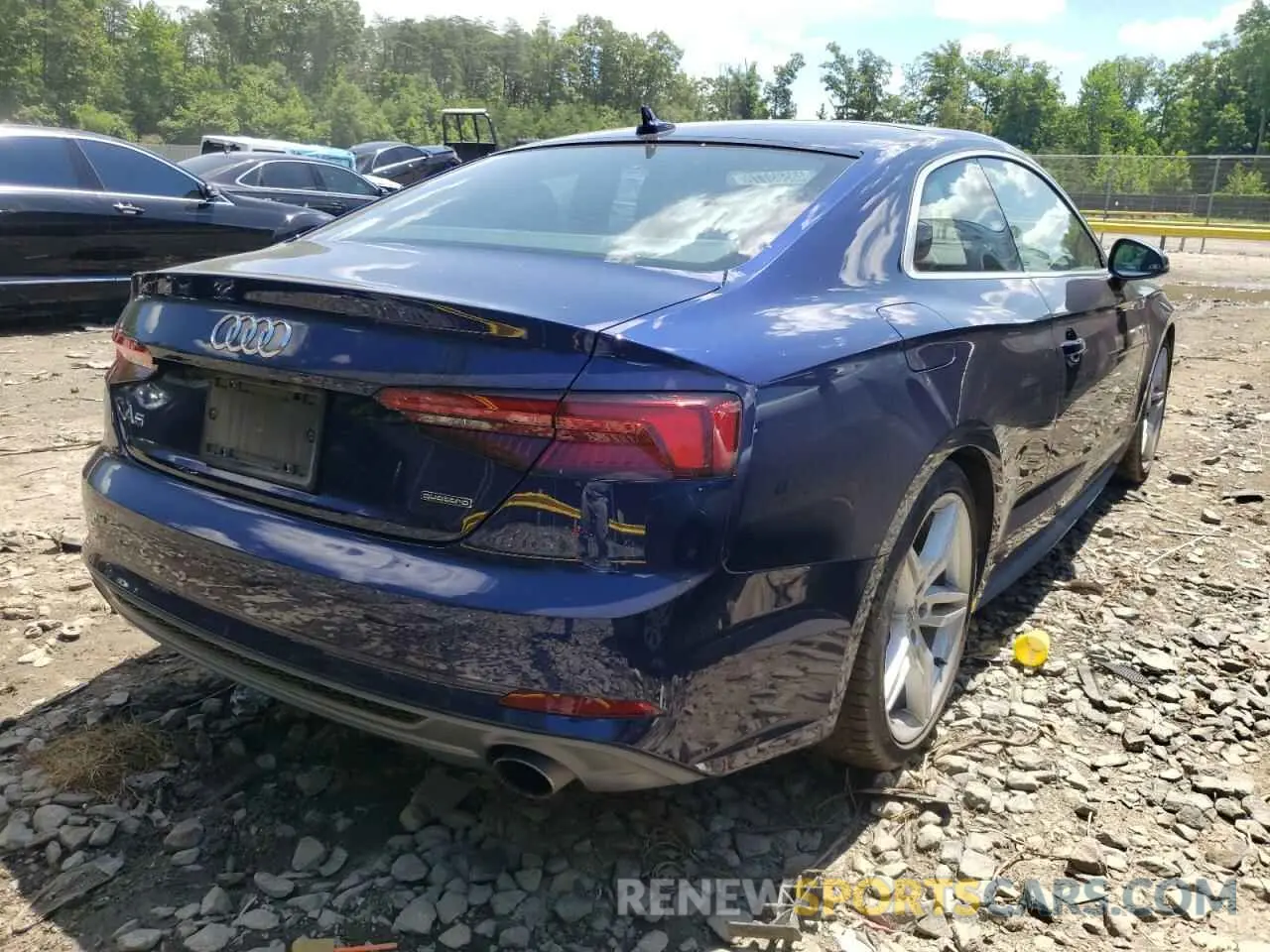 4 Фотография поврежденного автомобиля WAUSNAF52KA016732 AUDI A5 2019