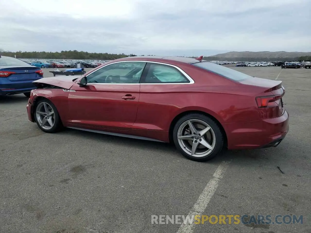 2 Photograph of a damaged car WAUTNAF50KA017382 AUDI A5 2019
