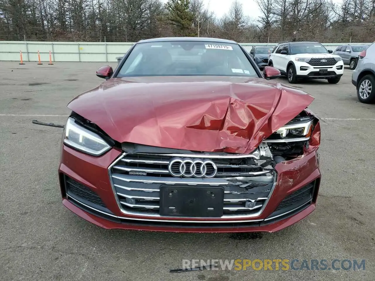 5 Photograph of a damaged car WAUTNAF50KA017382 AUDI A5 2019