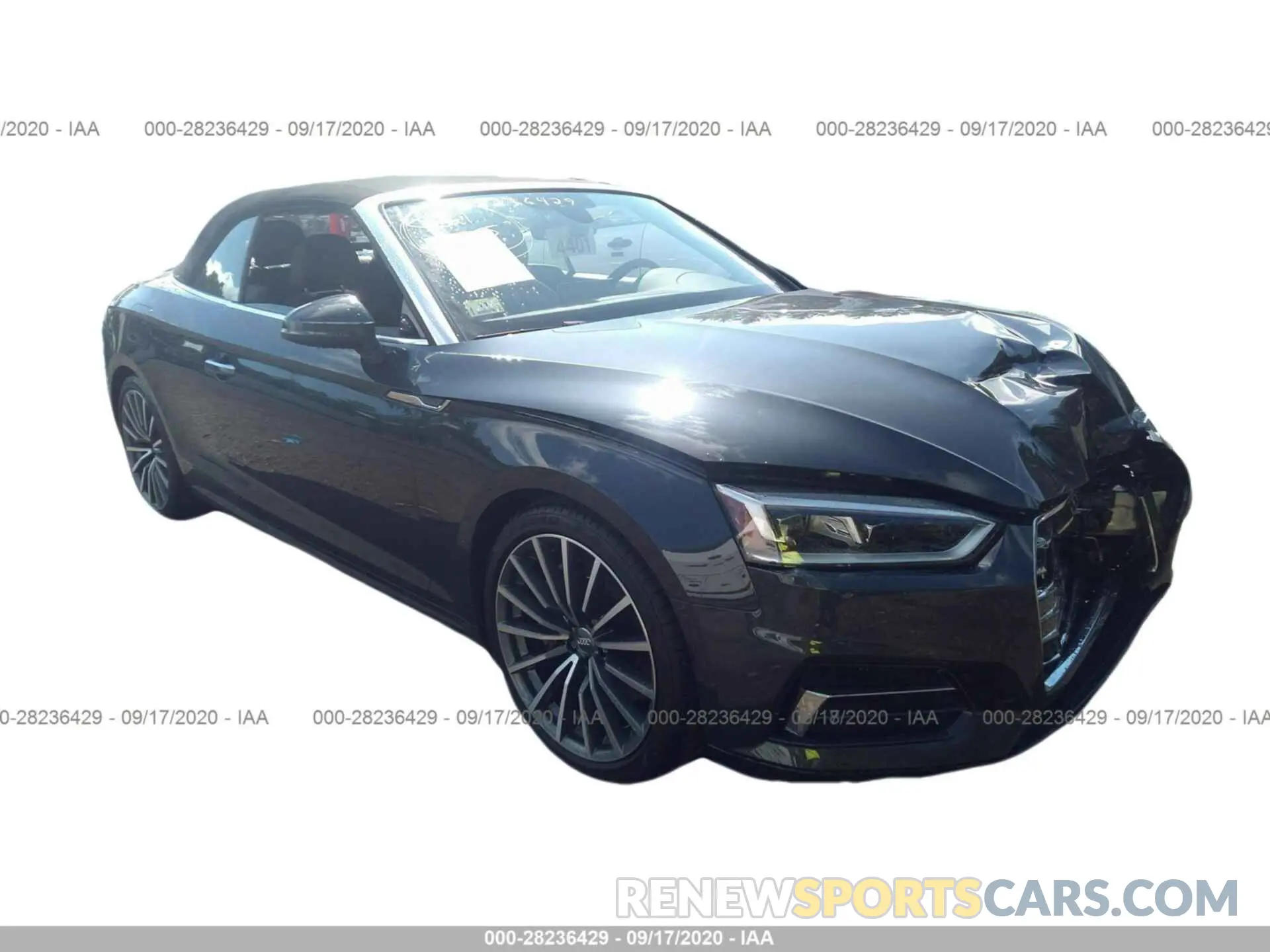 1 Photograph of a damaged car WAUYNGF56KN010776 AUDI A5 2019