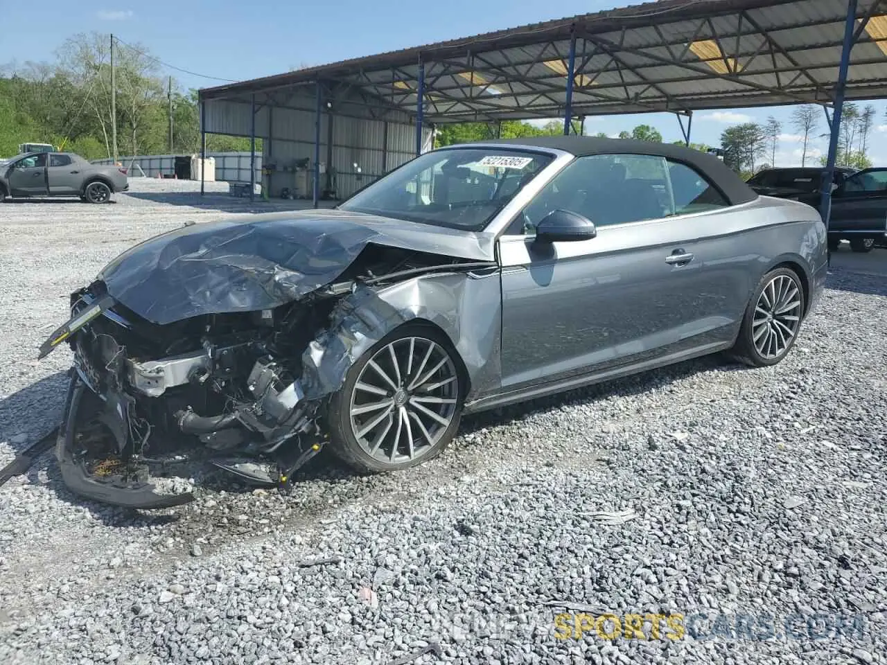 1 Photograph of a damaged car WAUYNGF57KN006025 AUDI A5 2019