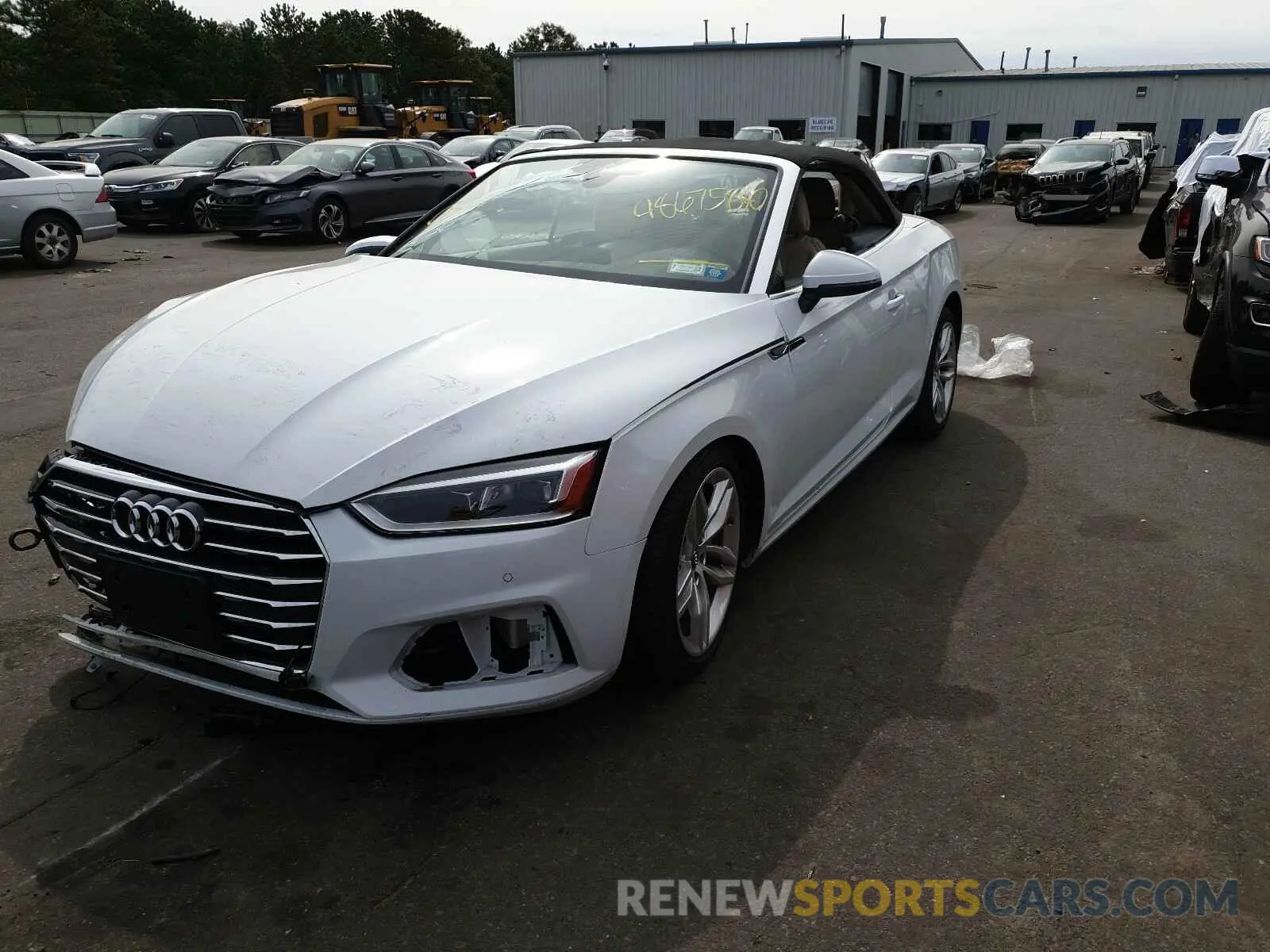 2 Photograph of a damaged car WAUYNGF58KN002386 AUDI A5 2019