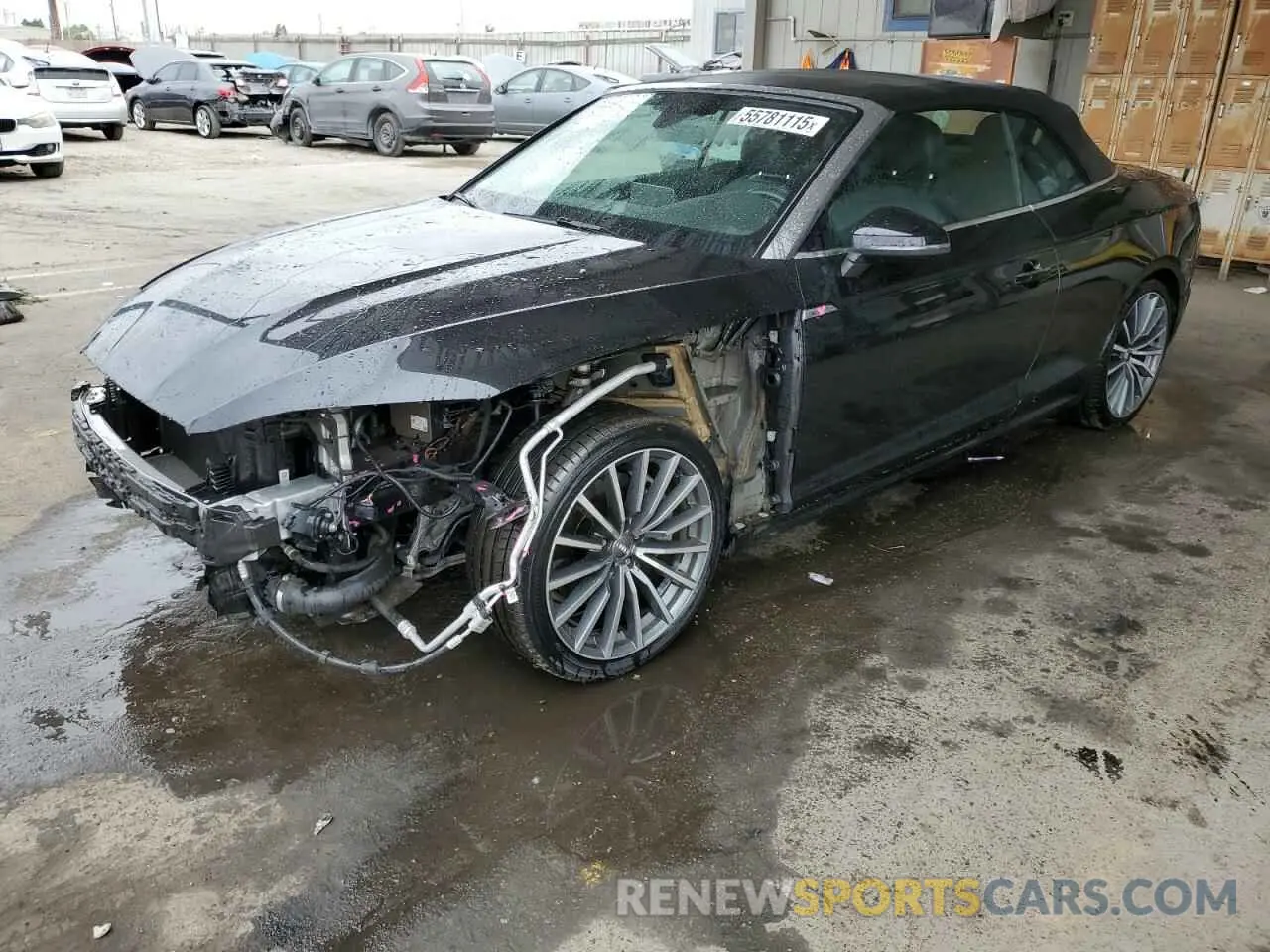 1 Photograph of a damaged car WAUYNGF59KN009590 AUDI A5 2019