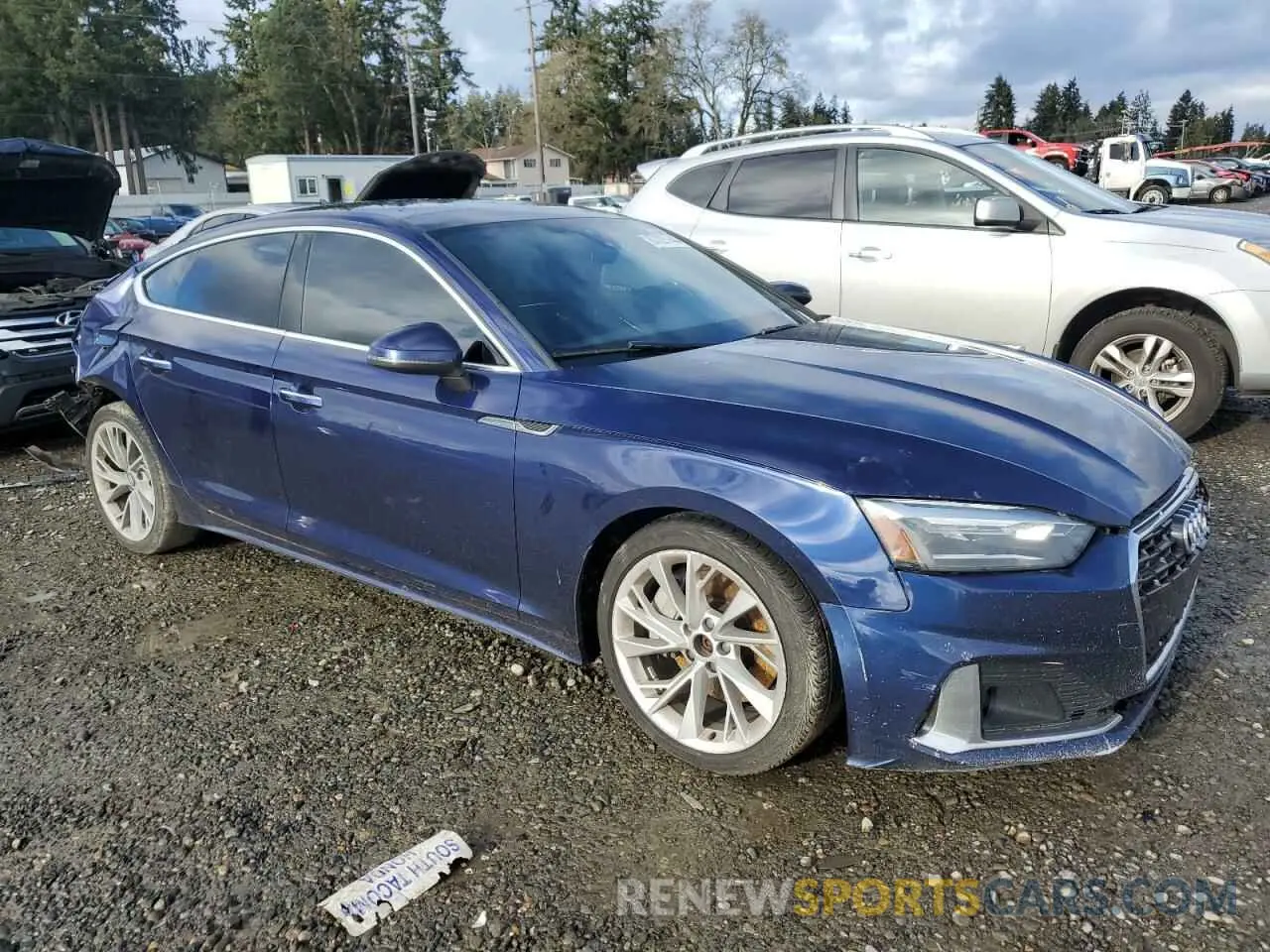 4 Фотография поврежденного автомобиля WAUANCF56LA007430 AUDI A5 2020