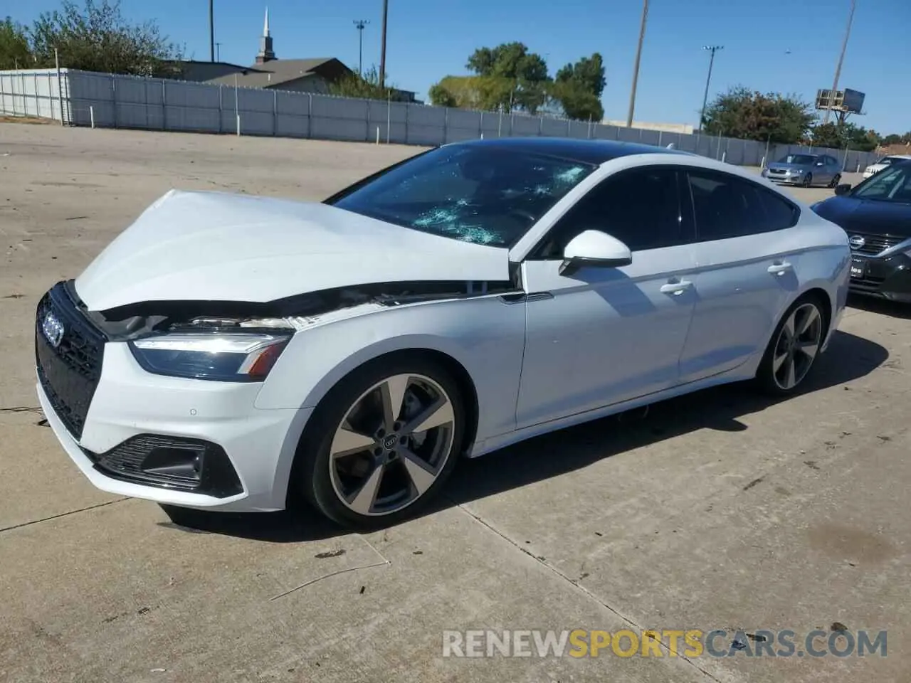 1 Photograph of a damaged car WAUCNCF52LA001052 AUDI A5 2020