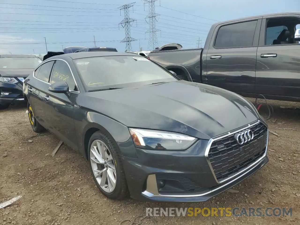 1 Photograph of a damaged car WAUCNCF54LA014479 AUDI A5 2020