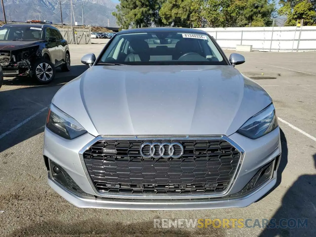 5 Фотография поврежденного автомобиля WAUABCF53MA039987 AUDI A5 2021