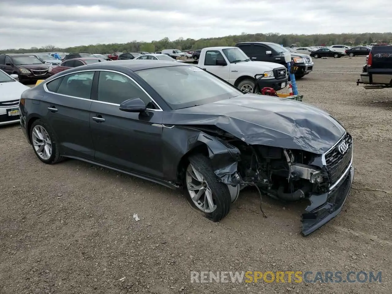 4 Photograph of a damaged car WAUABCF58MA062598 AUDI A5 2021