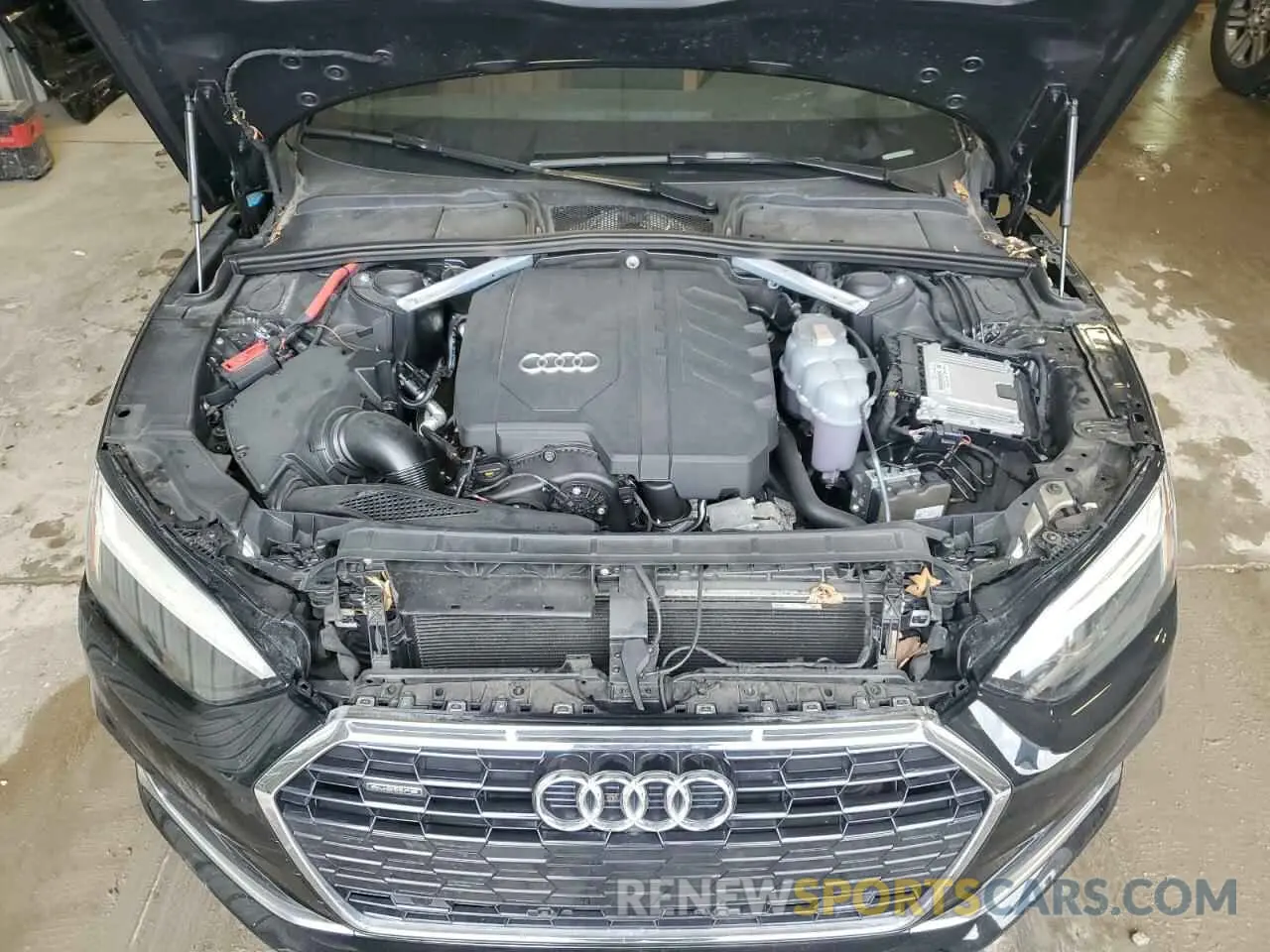 11 Фотография поврежденного автомобиля WAUCBCF51MA019651 AUDI A5 2021