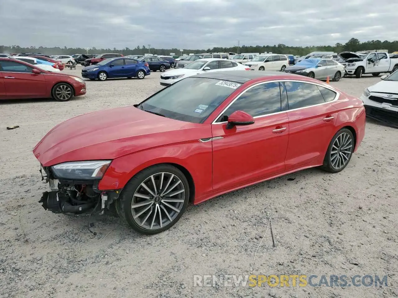 1 Photograph of a damaged car WAUCBCF5XMA041745 AUDI A5 2021