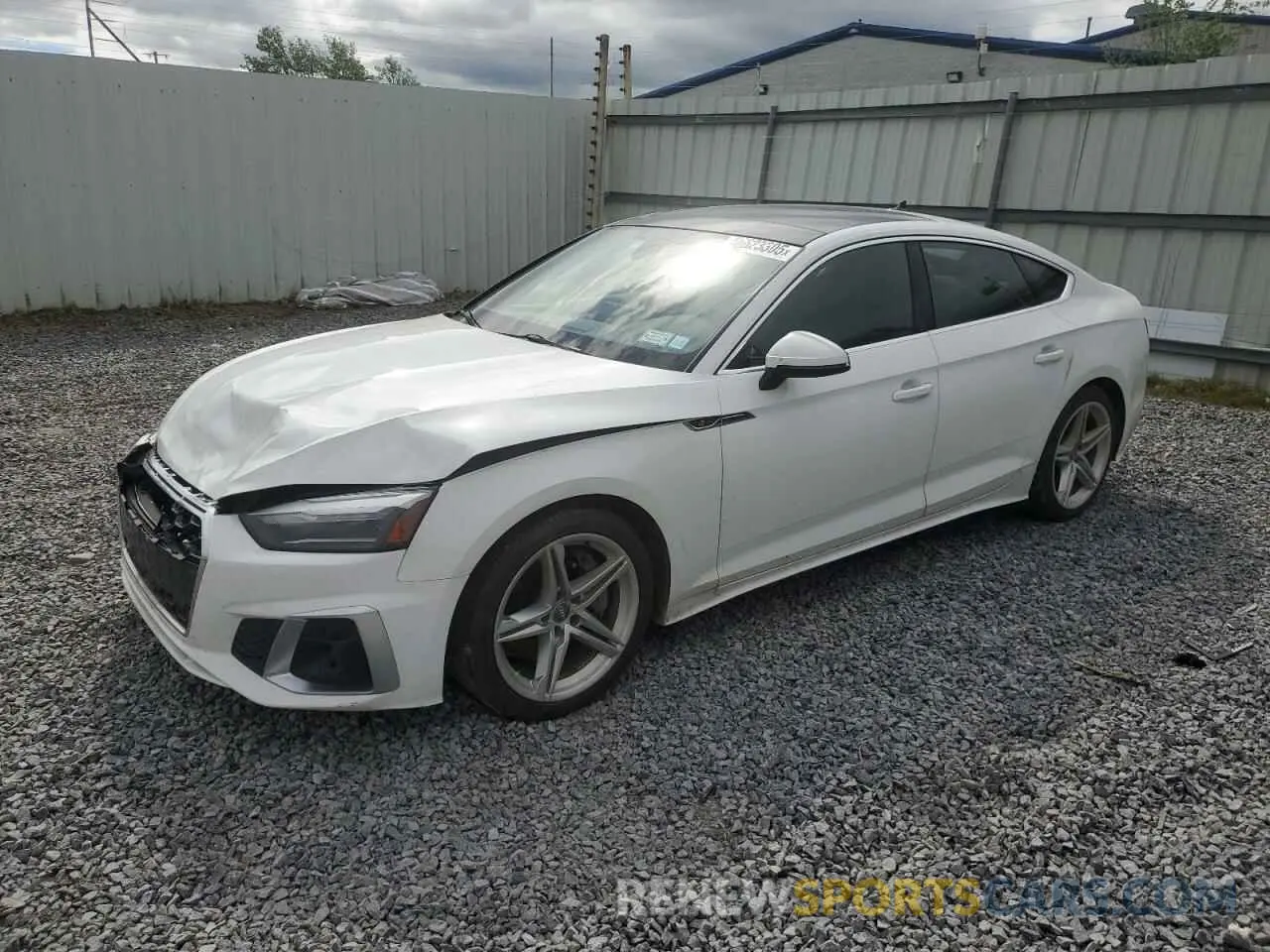 1 Photograph of a damaged car WAUDACF51MA016689 AUDI A5 2021
