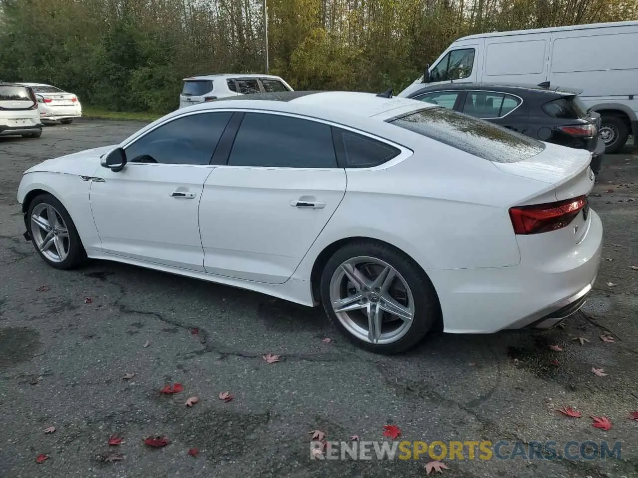 2 Photograph of a damaged car WAUDACF51MA017714 AUDI A5 2021