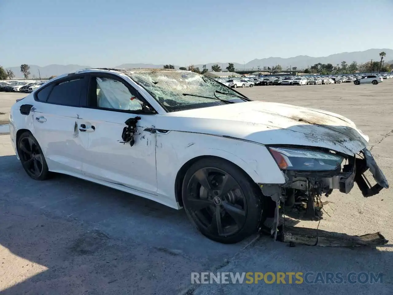 4 Photograph of a damaged car WAUFACF51MA040953 AUDI A5 2021