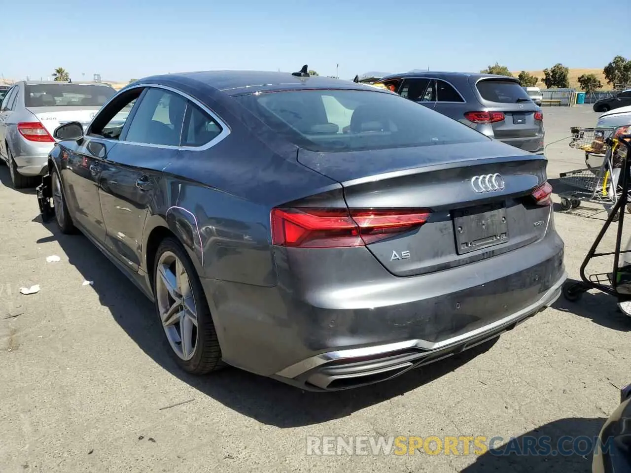 2 Photograph of a damaged car WAUFACF52MA025944 AUDI A5 2021