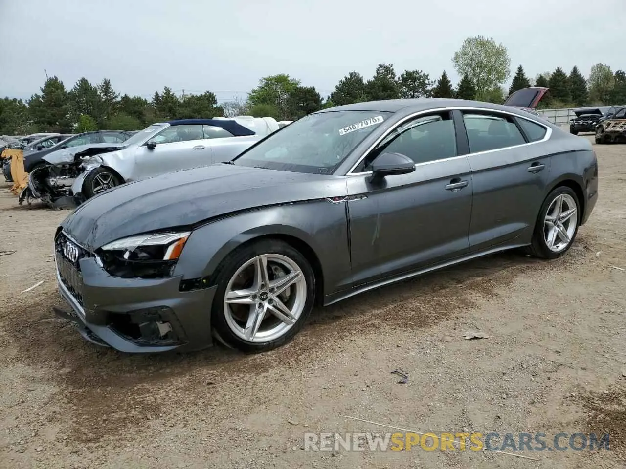 1 Photograph of a damaged car WAUFACF54MA037769 AUDI A5 2021