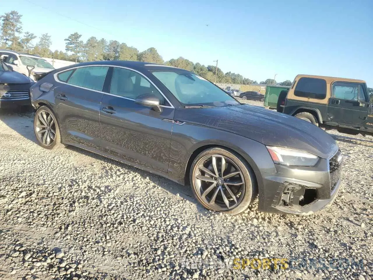 4 Фотография поврежденного автомобиля WAUFACF55MA019605 AUDI A5 2021